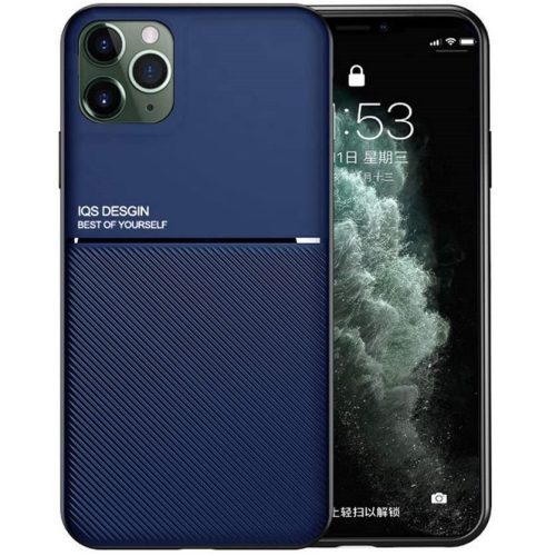 Samsung Galaxy A31 SM-A315F, silikónové puzdro, stredne odolné proti nárazu, kompatibilné s magnetickým držiakom, karbónový vzor, Wooze Carbon, tmavomodré