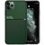 Huawei Mate 30 Lite, silikónové puzdro, stredne odolné proti nárazu, kompatibilné s magnetickým držiakom, karbónový vzor, Wooze Carbon, tmavozelená