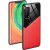 Huawei Honor 30 Lite / 30 Youth, silikónové puzdro, koža a zadná strana z plexiskla, stredne odolné proti nárazu, kompatibilné s magnetickým držiakom, Wooze Texture, červená farba
