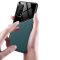 Xiaomi Redmi Note 9 5G, silikónové puzdro, koža a zadná strana z plexiskla, stredne odolné proti nárazu, kompatibilné s magnetickým držiakom, Wooze Texture, zelená