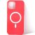 Apple iPhone 12 Mini, Silikónové puzdro s magnetickým krúžkom, kompatibilné s nabíjačkou MagSafe, Wooze Magsafe Case, ružové