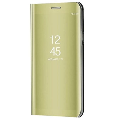 Samsung Galaxy A52 / A52 5G / A52s 5G SM-A525F / A526B / A528B, puzdro s bočným otváraním, s indikátorom hovoru, Smart View Cover, zlaté (náhradný trh)