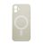 Apple iPhone 12 Pro, silikónové puzdro, s magnetickým krúžkom, kompatibilné s nabíjačkou MagSafe, Wooze Magsafe Case, biele