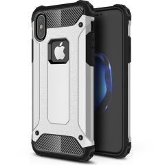   Xiaomi Mi 11 Pro, plastový zadný kryt, Defender, metalický efekt, strieborný