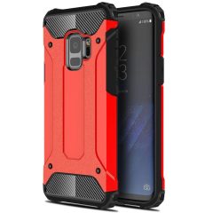   Xiaomi Mi 11 Pro, plastový zadný kryt, Defender, metalický efekt, červená
