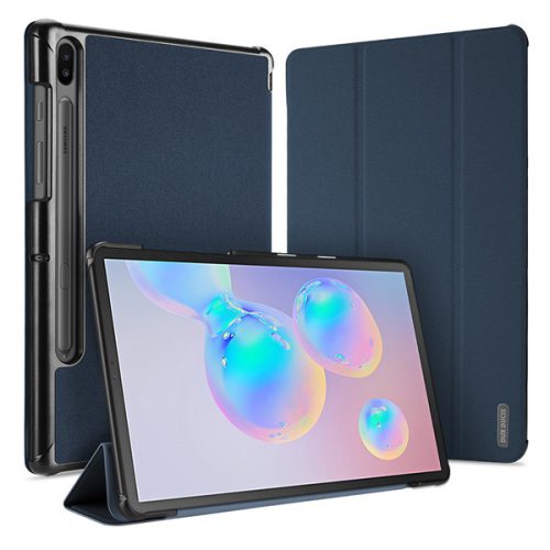 Samsung Galaxy Tab S6 10,5 SM-T860 / T865, puzdro na zakladače, Trifold, Dux Ducis Domo, tmavomodrá