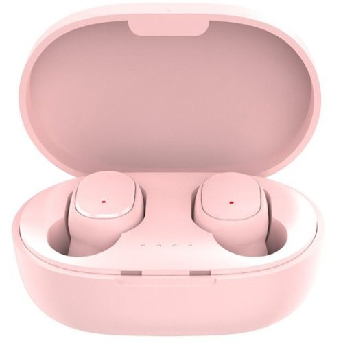 Bluetooth stereo slúchadlá do uší, v5.0, TWS, nabíjací pohár, ovládacie tlačidlo, potláčanie šumu, vodotesné, Wooze EarBuds Pro, ružové