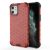 Samsung Galaxy A72 / A72 5G SM-A725F / A726B, Plastový zadný kryt, stredne odolný proti nárazu, päta so vzduchovým vankúšom, voštinový vzor, Wooze Honey, červená farba