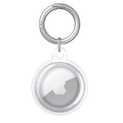   Silikónové puzdro Apple AirTag, opaska, Wooze AirTag Bubble, priehľadné/biele