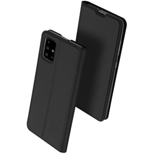 Samsung Galaxy A21 SM-A210F, bočné puzdro, stojan, Dux Ducis, čierna