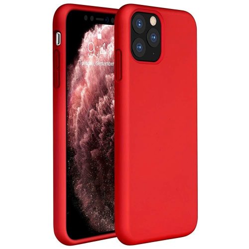 Apple iPhone 12 Mini, silikónové puzdro, Wooze Liquid Silica Gel, červené