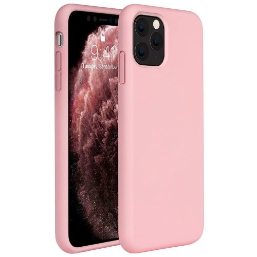 Apple iPhone 12 Mini, silikónové puzdro, Wooze Liquid Silica Gel, ružová