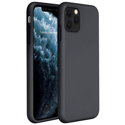 Xiaomi Redmi 9, silikónové puzdro, Wooze Liquid Silica Gel, čierne