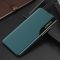 Samsung Galaxy S21 FE 5G SM-G990, puzdro s bočným otváraním, stojan s indikátorom hovoru, Wooze FashionBook, zelená