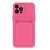 Huawei P40 Pro, silikónové puzdro s držiakom kariet, Wooze Card Slot, purpurová