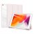 Apple iPad 10.2 (2019 / 2020 / 2021), Folder Case, Smart Case, päta so vzduchovým polstrovaním, stredne odolná proti nárazom, s držiakom Apple Pencil, priehľadná zadná strana, Dux Ducis Toby, ružová