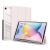 Samsung Galaxy Tab S6 Lite 10.4 / Tab S6 Lite 10.4 (2022) SM-P610 / P615 / P613 / P619, zakladačové puzdro, Trifold, päta so vzduchovým polstrovaním, stredne odolné proti nárazom, s držiakom S-Pen, priehľadná zadná strana, Dux Ducis Toby, ružová