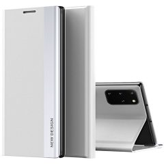   Xiaomi Redmi Note 9 Pro 5G / Mi 10T Lite 5G, puzdro s bočným otváraním, stojan, Wooze Silver Line, svetlo šedá