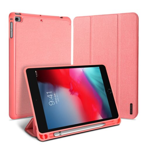 Apple iPad Mini 4 / iPad Mini (2019), zakladačové puzdro, Smart Case s držiakom na ceruzku Apple Pencil, Dux Ducis Domo, ružová farba