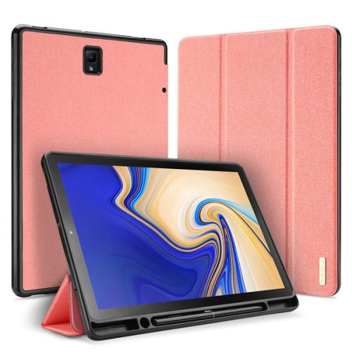 Samsung Galaxy Tab S4 10,5 SM-T830 / T835, puzdro na zakladač, Trifold, s držiakom S Pen, Dux Ducis Domo, ružová