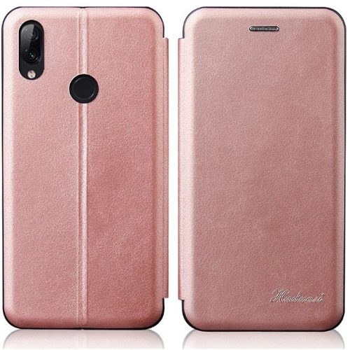 Huawei P Smart (2020), bočné otváracie puzdro a stojan, Wooze Protect And Dress Book, červené zlato