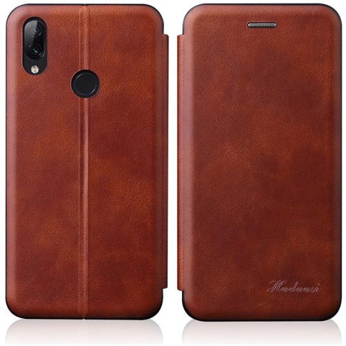 Huawei P Smart (2021), bočné otváracie puzdro, stojan, Wooze Protect And Dress Book, hnedá farba