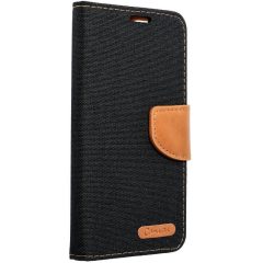   Apple iPhone 13 Pro Max, Puzdro s bočným otváraním, Stojan, Canvas Book, Čierna