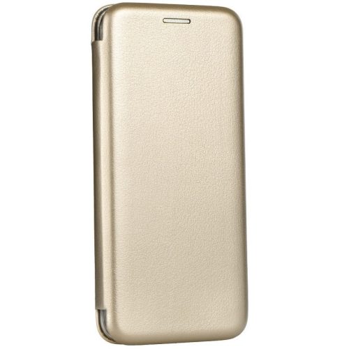 Apple iPhone 13 Pro, puzdro s bočným otváraním, stojan, Forcell Elegance, zlatá farba