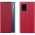 Xiaomi Mi 11, bočné otváracie puzdro, stojan, s indikátorom hovoru, tenký prúžok, Wooze Look Inside, červená farba