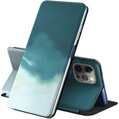   Xiaomi Poco M3, bočné otváracie puzdro, stojan, vzorka farby, Wooze Flashy Colors, farba/zelená