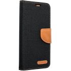 Samsung Galaxy A22 5G SM-A226B, puzdro s bočným otváraním, stojan, Canvas Book, čierna