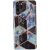 Apple iPhone 11 Pro, silikónové puzdro, viacuholníkový mramorový vzor, Wooze Geometric Marble, farebné/čierne