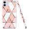 Huawei Mate 20 Lite, silikónové puzdro, polygonálny mramorový vzor, Wooze Geometric Marble, farba/ružová