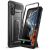 Samsung Galaxy S22 Plus 5G SM-S906, Plastový zadný kryt, stredne odolný proti nárazu, krúžok na držiak telefónu s podporou, spona na opasok, SupCase Unicorn Beetle Pro, čierna farba