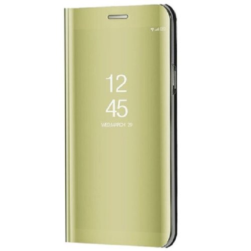 Samsung Galaxy A53 5G SM-A536U, puzdro s bočným otváraním a indikátorom hovoru, kryt Smart View Cover, zlatý (náhradný trh)