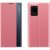 Samsung Galaxy S22 Plus 5G SM-S906, puzdro s bočným otváraním, stojan s indikátorom volania, s tenkým prúžkom, Wooze Look Inside, ružová