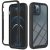 Apple iPhone 13 Pro, zadné silikónové a predné plastové puzdro s predným a zadným sklom, stredná odolnosť proti nárazu, Wooze Power Case, čierne