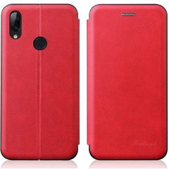   Xiaomi Redmi Note 9T 5G, bočné otváracie puzdro, stojan, Wooze Protect And Dress Book, červená
