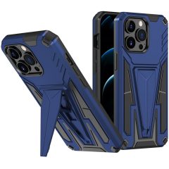   Apple iPhone XS Max, Plastový zadný kryt so silikónovým vnútrom, stredne odolný proti nárazom, s podporou, Wooze Supportive Care, modrý