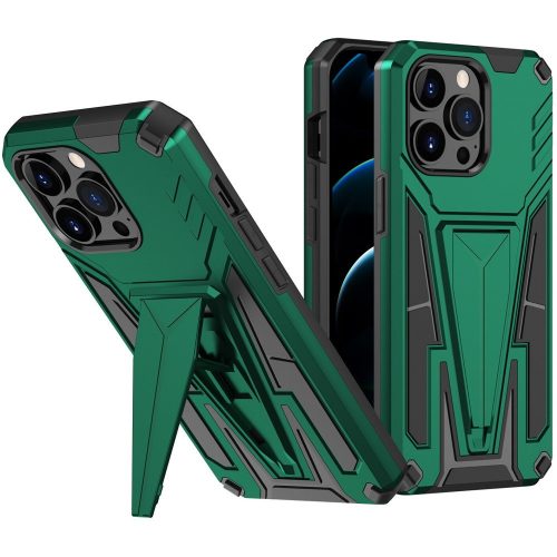 Huawei P30 Pro, Plastový zadný kryt so silikónovým vnútrom, stredne odolný voči nárazom, s podporou, Wooze Supportive Care, zelený