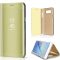 Samsung Galaxy M53 5G SM-M536B, Bočné otváracie puzdro s indikátorom hovoru, Smart View Cover, zlaté (náhradný trh)