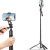 Prémiová selfie tyč, 34 - 153 cm, 360° rotácia, tlačidlo uzávierky, bluetooth, v4.0, funkcia statívu, čierna