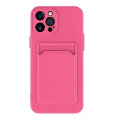   Xiaomi Redmi 10A, silikónové puzdro s držiakom kariet, Wooze Card Slot, purpurová