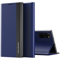   Xiaomi Redmi Note 11T Pro / Note 11T Pro Plus / Poco X4 GT, bočné puzdro, stojan, Wooze Silver Line, tmavomodrá