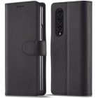 Samsung Galaxy Z Fold4 5G SM-F936B, puzdro s bočným otváraním, stojan, magnetické zapínanie, TP Wallet, čierna