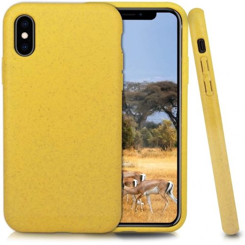 Apple iPhone 14 Pro, puzdro z bioplastu, ekologické, Wooze Bio, žlté