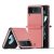 Samsung Galaxy Z Flip4 SM-F721B, Plastový zadný kryt, kožená zadná strana, Dux Ducis Bril, ružová