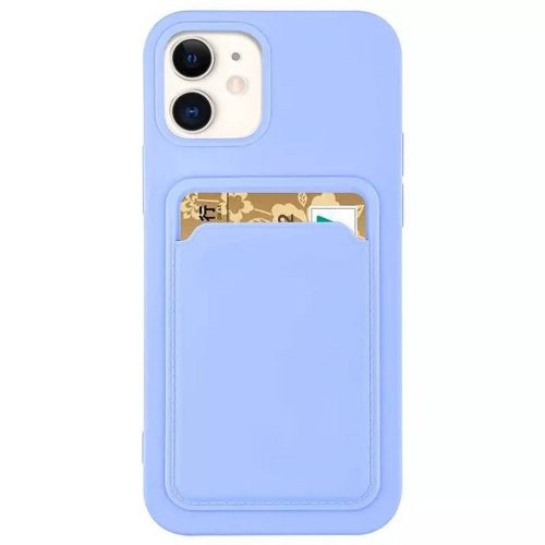 Huawei Nova Y90, silikónové puzdro s držiakom kariet, Wooze Card Slot, svetlomodré