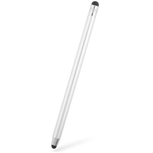 Univerzálne pero, hliníkové, (pre akýkoľvek kapacitný displej), obojstranné, dotykové stylus Pen, strieborné