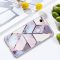 Samsung Galaxy S23 Ultra SM-S918, silikónové puzdro, mnohouholníkový mramorový vzor, Wooze Geometric Marble, farba/modrá